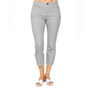Habitat Raw Hem Crop Gray Jeans Like New Stretch Gorgeous Ice Gray Color